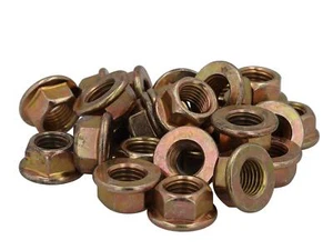 300pcs Belmetric M10x1.25 Metric Reduced 14mm Wrench Top Locking Yellow Zinc P - Picture 1 of 5