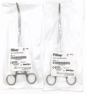 Pilling 353631 Debakey Clamp Medium Curved - LOT of 2 - NEW - Picture 1 of 2