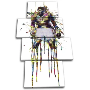 Muhammad Ali Boxen bunter Sport MULTI LEINWANDKUNST Bilddruck - Bild 1 von 1