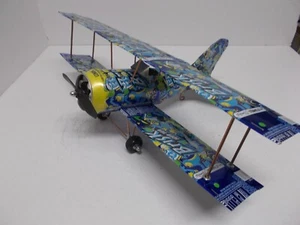 Aluminum soda can handcrafted airplane/ BRISK /BI-PLANE - Picture 1 of 4