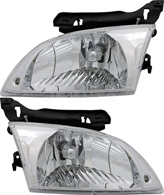 Juego de faros halógenos para Chevrolet Cavalier 2000-2002 lado conductor y pasajero Foto 1 de 4