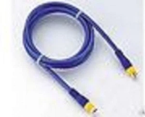 CABLE DE ALTA GAMA 6,0 mm 24K EXTREMO DORADO S-VIDEO 2-M CABLE S/V (antiguo-nuevo-stock años 90) - Imagen 1 de 2