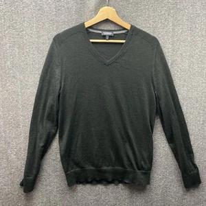 Suéter Express para Hombre Mezcla de Lana Merino Cuello en V Talla M Gris Oscuro BONITO - Imagen 1 de 8