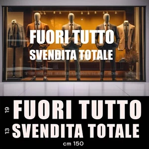adesivi PRESPAZIATI saldi ,vetrine negozi, scritte adesive, stickers GRANDI - Foto 1 di 1