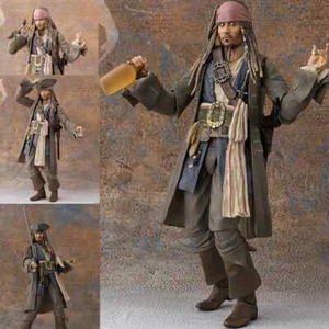 Anime Pirates of the Caribbean Captain Jack Sparrow Action Figure Model Xmas Toy - Picture 1 of 5