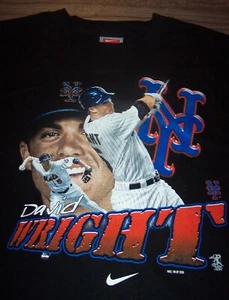 NEW YORK METS DAVID WRIGHT MLB BASEBALL T-Shirt YOUTH LARGE NEW w/ TAG - Picture 1 of 4