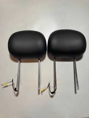 05 - 07 JUEGO PAR REPOSACABEZAS NEGRO ASIENTO DELANTERO MERCEDES C230 C320 C350 2 piezas OEM Foto 1 de 4