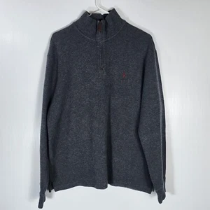 POLO RALPH LAUREN Golf Pullover Sweater Sweatshirt Size Large. Gray. Thick - Picture 1 of 8