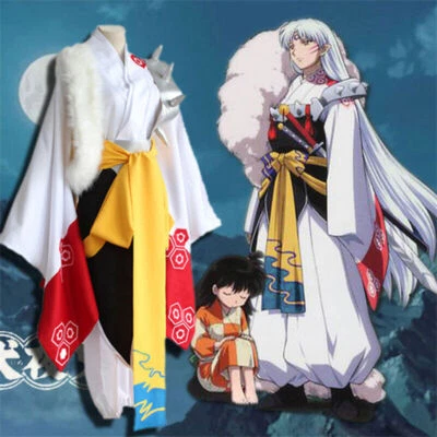 Anime Inuyasha Sesshomaru Cosplay Full Set Costume Suit Halloween Party Gifts - Image 1 of 4