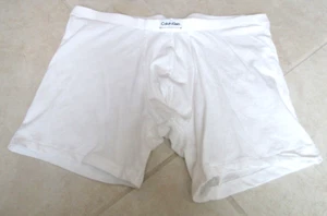 NEW Calvin Klein PURE Cotton Stretch BOXER BRIEF MENS L White NB3263 - Picture 1 of 3