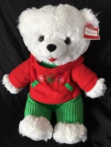 Walmart Bear Snowflake Bear 2015 Red Green Boy 20" NWT