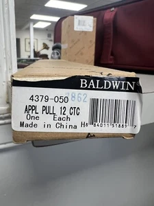 Baldwin Hardware Couture Appliance Pull - 4379-050 12" Ctc - New In Box! - Picture 1 of 3