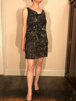 Agent Provocateur Emiko Soiree Vestido Medianoche Azul Marino Talla 4 Grande Foto 1 de 4