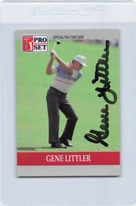 1990 Pro Set Golf #91 Gene Littler Signed Auto *J8479 - Picture 1 of 2