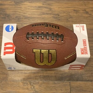 NCAA Wilson Silver Series Official SizeRecreational Composite Tackified Football - Picture 1 of 12