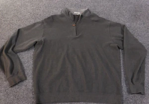 Peter Millar Cuarto Cremallera XXL Suéter Gris Hombre Jersey Golf Clásico Algodón - Imagen 1 de 9