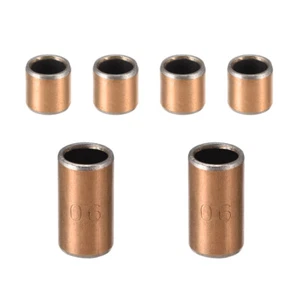 Sleeve (Plain) Bearings, 6mm Bore x 8mm OD Wrapped Oilless Bushings - Picture 1 of 7
