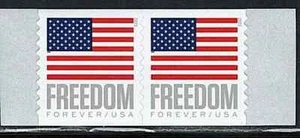 Mint US Pair of Flag Freedom Coil Stamp Scott# 5788 (MNH) - Picture 1 of 1