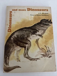 Dinosaurs And More Dinosaurs Hardcover Book M Jean Craig Scarce Printing 1965  - Bild 1 von 4