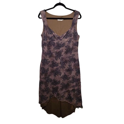 Vestido Muñeca Bebé Malla Años 90 Y2K De Colección Años 90 16 Oscuro Floral Cachicho Grunge Años 00  Foto 1 de 4