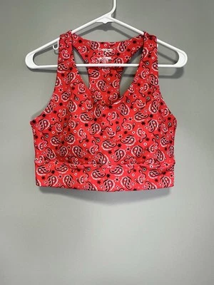 Sutiã esportivo Bebe tamanho G logotipo atlético estilo bandana - Imagem 1 de 4