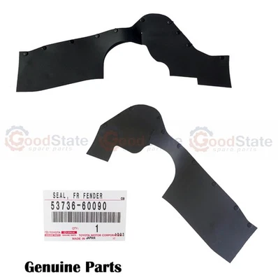 Genuine LandCruiser 70 76 Series HZJ FZJ Front LH & RH Fender Guard Splash Seal - Image 1 of 4