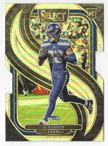 Panini Select AJ BARNER PREMIER LEVEL PLATA PRIZM TROQUELADO RC #103 2024 - Imagen 1 de 2