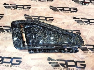 RPG Carbon 2 Pcs Hood Vent for 96-01 Mitsubishi Lancer Evolution EVO CN9A CP9A - Picture 1 of 11