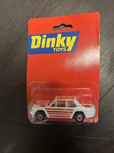 Matchbox Dinky Toys 1982 FIAT Abarth White With Orange Red Stripes RARE! - Picture 1 of 4