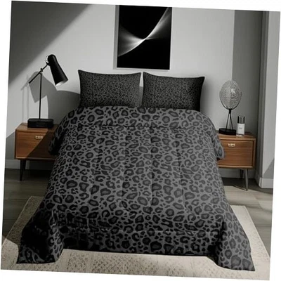  Conjunto de edredom African Cheetah Wildlife tamanho preto Wild Queen Multi 16 - Imagem 1 de 4