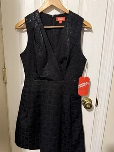 Kirna Zabete DRESS - Size 8 - Sleeveless Metallic Jacquard Black - Picture 1 of 2