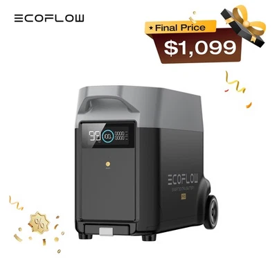 Batería extra EcoFlow DELTA Pro Generato 3600Wh para respaldo en el hogar, camping, LFP Foto 1 de 4