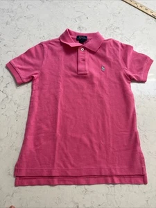 Polo Ralph Lauren Little Boys maglia polo rosa nuova senza etichette | Pony Navy $49 - taglia 6 - Foto 1 di 7