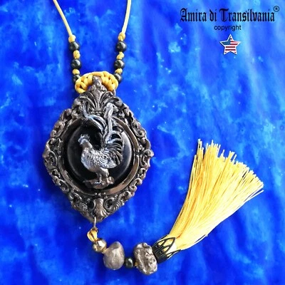Magic Talisman Effective Power Attraction Fortune Money Amulet Rooster Symbol - Image 1 of 4