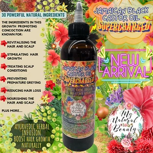 Jamaican Black Castor Oil Infused with Ayurvedic Herbs-Boost Hair Growth- 250ml. - Picture 1 of 19