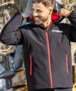 Yamaha Men's RV Scotia Water Resistant Outwear Black Casual Motorcycle Jacket - Picture 1 of 3