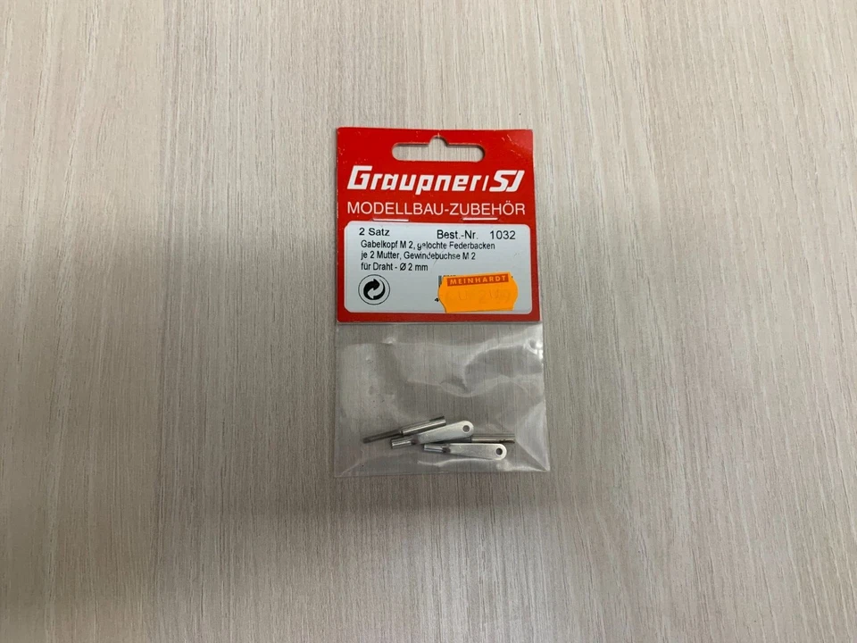 Graupner 1032 Gabelkopf M2 gel. Federbacken 2 Satz RC Modellbau - Bild 1 von 1