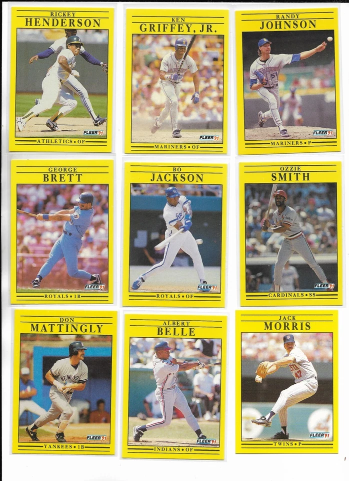 1991 Fleer & Update PICK-A-CARD Henderson Griffey Johnson Brett Jackson Smith ++ - Image 1 of 1