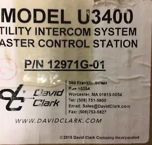David Clark U3400 Master Control Station 12971G-01 - Bild 1 von 8