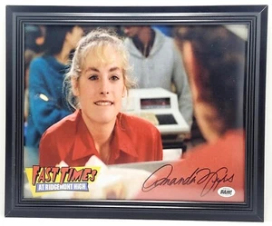 Framed Autographed Photo of Amanda  Wyss from Fast Times at Ridgemont High-FM1 - Picture 1 of 3