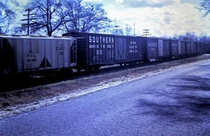 Original 1966 Railroad Slide, Railroad Boxcars / Train Cars  - Picture 1 of 1