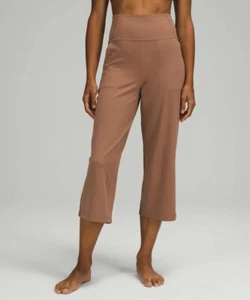 Lululemon Align Wide Leg Super-High-Rise Crop 23" Leggings Cacao/Brown Sz 8 - Picture 1 of 10