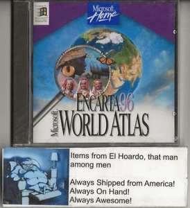 Microsoft ENCARTA 96 World Atlas (1995) WIN 95 CD Rom - Picture 1 of 2