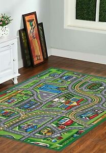 Carpet Anti Skid Backing Nylon Kids Rectangular Of 3 x 5 Ft For Home Decor, 1 Pc