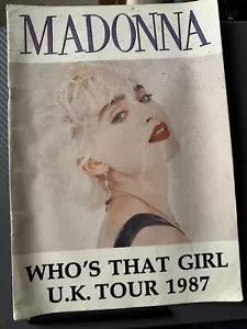 Madonna - Who’s That Girl Official Tour Programme UK Tour 1987 - Used - Picture 1 of 8