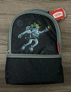 Thermos Kid's Soft Lunch Box Bag Two Compartment Space Frog Design - Picture 1 of 6