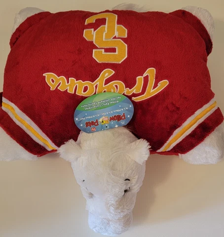 Plush Horse USC Trojans Mascot Football Southern CA Collectible Pillow  17"x19" Cover