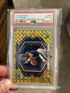 Mosaico Panini 2023 - debut en la NFL C.J. Stroud #ND-3 Reactive Yellow Prizm (RC) - Imagen 1 de 3