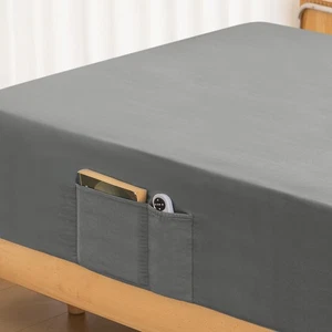 Twin XL Fitted Sheet Only - Premium 1800 Super Soft & Cozy XL, Dark Gray  - Picture 1 of 6