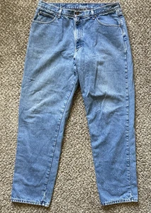Pantalones de mezclilla LL Bean vintage para hombre 38x36 (ajuste 37x34) forrados de franela calce relajado doble L - Imagen 1 de 14